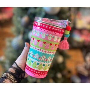Swig Life‎ 24oz Insulated Party Cup in the "Cookie Jar" design And Charm